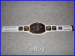White Wwe Intercontinental Championship Metal Adult Replica Wrestling Title Belt