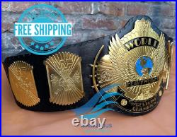 Winged Eagle Championship Wrestling Replica Title Belt 4MM Brass Adult size