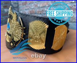 Winged Eagle Championship Wrestling Replica Title Belt 4MM Brass Adult size