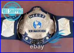 Winged Eagle Championship Wrestling Replica Title Belt 4MM Brass Adult size