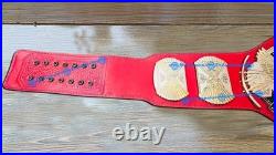 Winged Eagle Heavyweight Championship Title Belt 4mm Zinc Red Leather Strap
