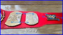 Winged Eagle Heavyweight Championship Title Belt 4mm Zinc Red Leather Strap