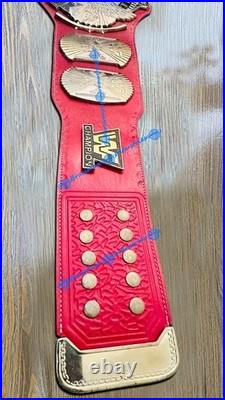 Winged Eagle Heavyweight Championship Title Belt 4mm Zinc Red Leather Strap