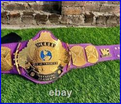 Winged Eagle Purple Championship Wrestling Title Belt 2MM Replica Adult size