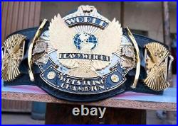 Winged Eagle Wrestling Championship Leather Belt 4MM Zinc Stack Dual Layer