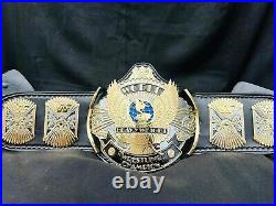 Winged eagle championship belt 4mm zinc plates acid etching 24k gold Replica