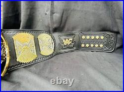 Winged eagle championship belt 4mm zinc plates acid etching 24k gold Replica