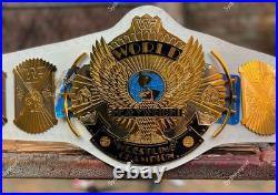 Winged eagle white Dual plated championship wrestling replica title adult2mm