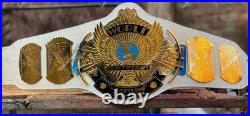 Winged eagle white Dual plated championship wrestling replica title adult2mm