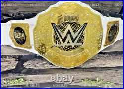 Women World Heavyweight Championship Wrestling Title Belt White 2mm Brass Adult