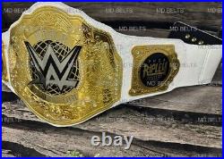 Women World Heavyweight Championship Wrestling Title Belt White 2mm Brass Adult