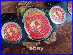 World Class Heavyweight Wrestling Championship Belt Brass plates