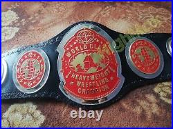 World Class Heavyweight Wrestling Championship Belt Brass plates