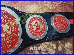 World Class Heavyweight Wrestling Championship Belt Brass plates