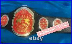 World Class Heavyweight Wrestling Championship Leather Belt Adult Size