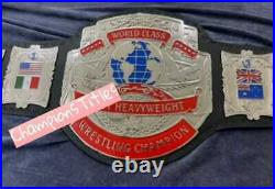 World Class Heavyweight Wrestling Championship Leather Belt Adult Size