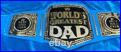 World Greatest Dad Wrestling Championship Belt Adult Size Brass 2mm A+