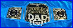 World Greatest Dad Wrestling Championship Belt Adult Size Brass 2mm A+