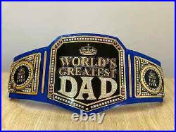 World Greatest Dad Wrestling Championship Replica Belt 2mm Brass