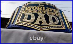 World Greatest Dad Wrestling Championship Replica Belt 2mm Brass