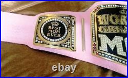 World Greatest Mom Wrestling Championship Belt Adult Size Brass 2mm A+