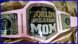 World Greatest Mom Wrestling Championship Belt Adult Size Brass 2mm A+