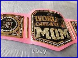 World Greatest Mom Wrestling Championship Replica Belt 2mm Brass