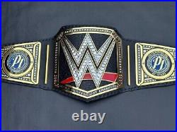 World Heavy Weight Championship Replica Title Belt Adult Size 2MM Brass Black AJ