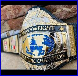 World Heavy Weight Wrestling Championship WWF Leather Belts Adults 2 MM Brass