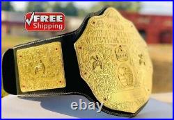World Heavyweight BIG GOLD Championship Replica Tittle Belt Adult Size 2MM Brass