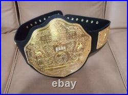 World Heavyweight Big Gold Championship Belt Replica Title 2mm Brass Adult Size