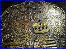 World Heavyweight Big Gold Championship Replica Belt 6mm Brass Adult Size
