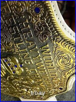 World Heavyweight Big Gold Championship Replica Belt 6mm Brass Adult Size