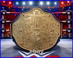 World Heavyweight Big Gold Championship Replica Belt 6mm Zinc Adult Size New