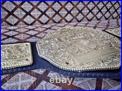 World Heavyweight Big Gold Championship Replica Belt 6mm Zinc Adult Size New