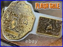 World Heavyweight Big Gold Championship Replica Belt 8mm Zinc Adult Size