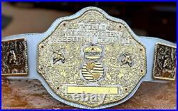 World Heavyweight Big Gold Championship Replica Belt 8mm Zinc Adult Size