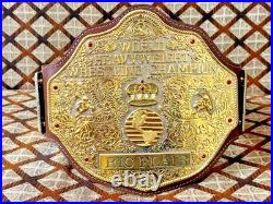 World Heavyweight Big Gold Championship Replica Belt Adult 6mm Zinc NEW