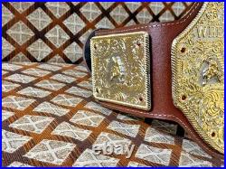 World Heavyweight Big Gold Championship Replica Belt Adult 6mm Zinc NEW