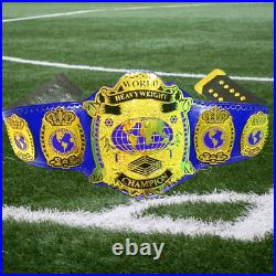 World Heavyweight Championship Belt 4mm brass Adult Size Eddy belts Zinc