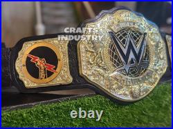 World Heavyweight Championship Belt Wrestling Title 6mm diecast New Plate Adult