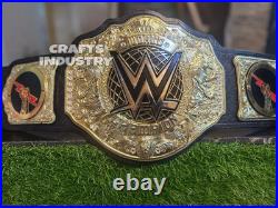 World Heavyweight Championship Belt Wrestling Title 6mm diecast New Plate Adult