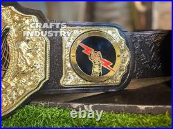 World Heavyweight Championship Belt Wrestling Title 6mm diecast New Plate Adult