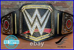 World Heavyweight Championship Replica Title Brass Belt Black Adult Size 2mm