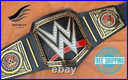 World Heavyweight Championship Replica Title Brass Belt Black Adult Size 2mm