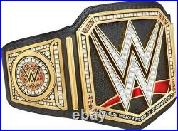 World Heavyweight Championship Replica Title Brass Belt Black Adult Size 2mm