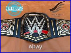 World Heavyweight Championship Replica Title Brass Belt Black Adult Size 2mm