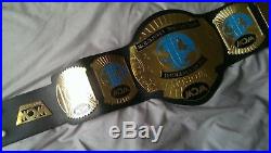 World Heavyweight Wrestling Champion Championship Belt Genuine Leather 2mm Plate