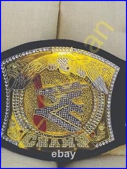 World Heavyweight Wrestling Championship Belt Spinner Replica Adult 2mm Brass