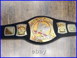 World Heavyweight Wrestling Championship Spinner Belt Replica 2mm Brass Plates